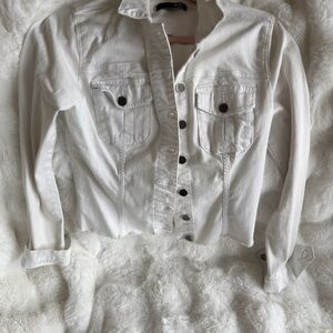 Kut from the Kloth Ivory Denim Jacket